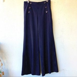 Anthropologie wide leg sailor style pants